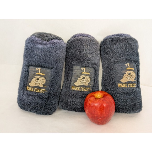 3 Wake Forest University Demon Deacon Golf Club Driver Head Cover Plush - Picture 2 of 11